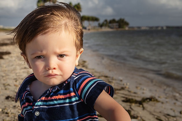 Toddler on Dunedin Causeway