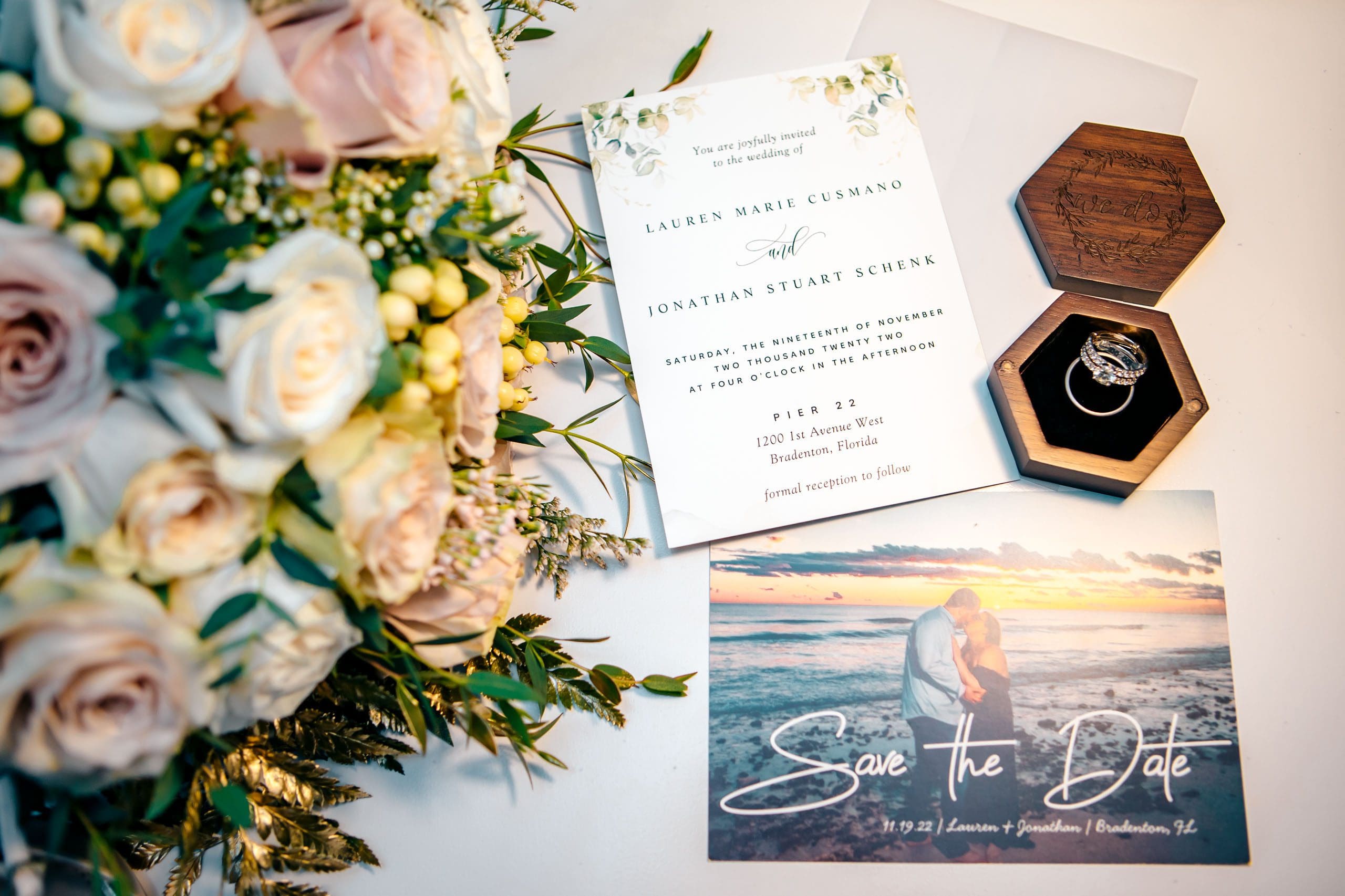 Jonathan + Lauren - Wedding at Pier 22 Bradenton